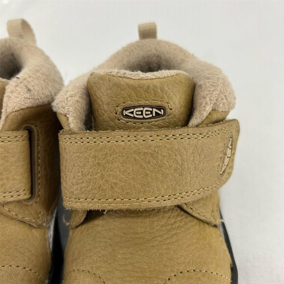 KEEN Toddler Ankle Boots Size 6 Beige Waterproof Insulated Winter Unisex Boy - Picture 2 of 11